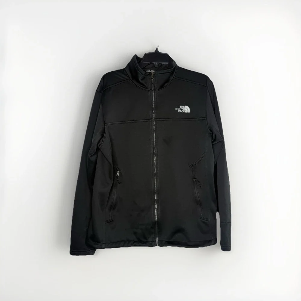 Men's M The North Face Apex Canyonwall Jacket Black Windwall SoftShell Full-Zip